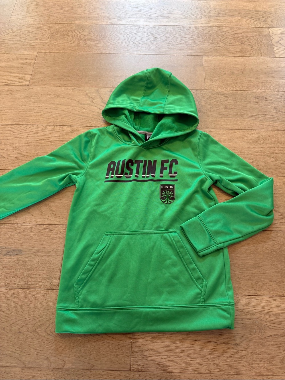 Kids Green Hooded Pullover